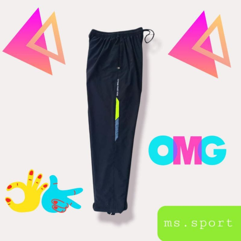 celana sport training parasut olahraga lari gowes /bersepedah pria dan wanita bisa cod