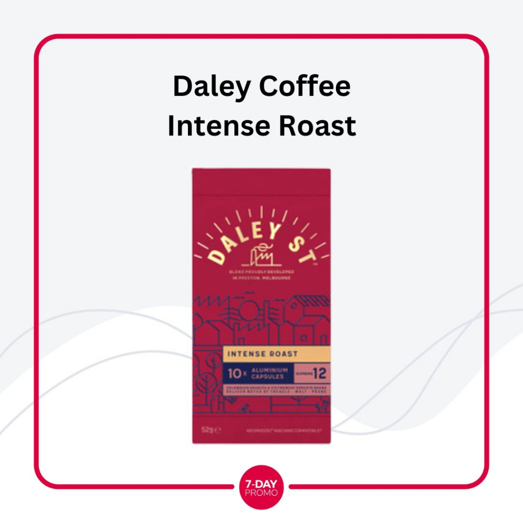 Nespresso Daley St Coffee Capsules Intense Roast