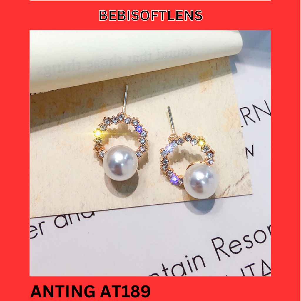 Anting AT189 Perak / Silver S925 Korea Anting Unik Lucu Keren Fashion Wanita  /BB