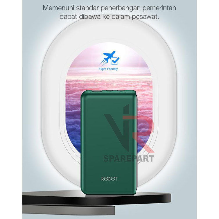 ROBOT POWER BANK RT-180 10000 mAh DUAL INPUT TYPE-C &amp; MICRO USB