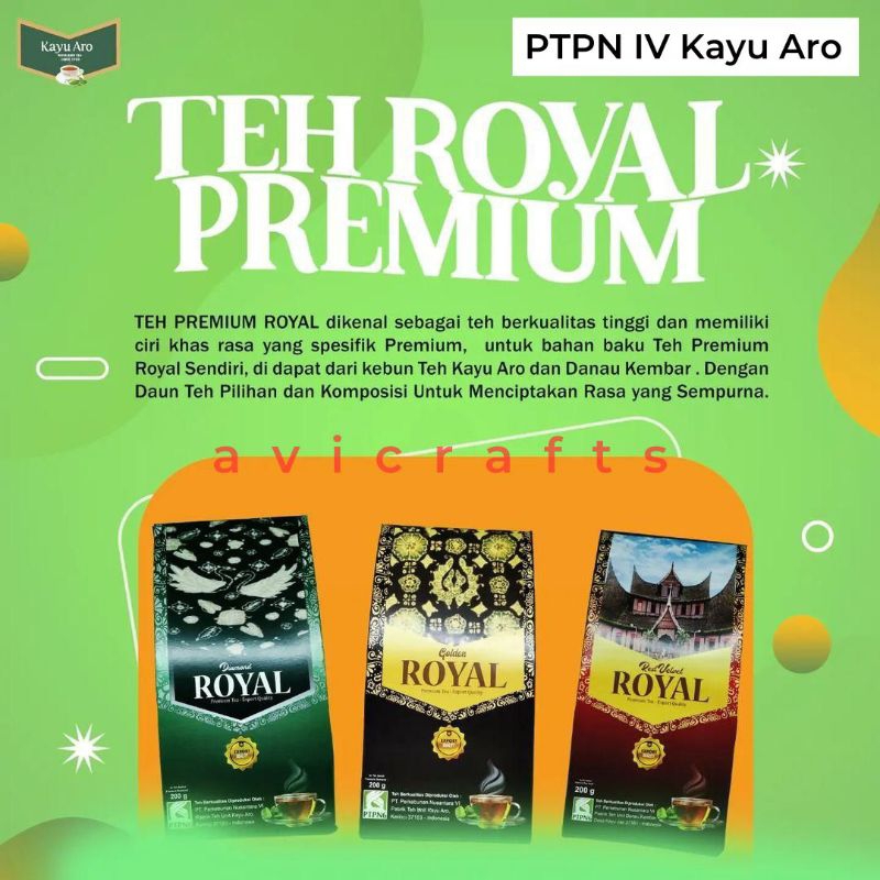 

Teh Royal Premium Kayu Aro PTPN VI 200 gram