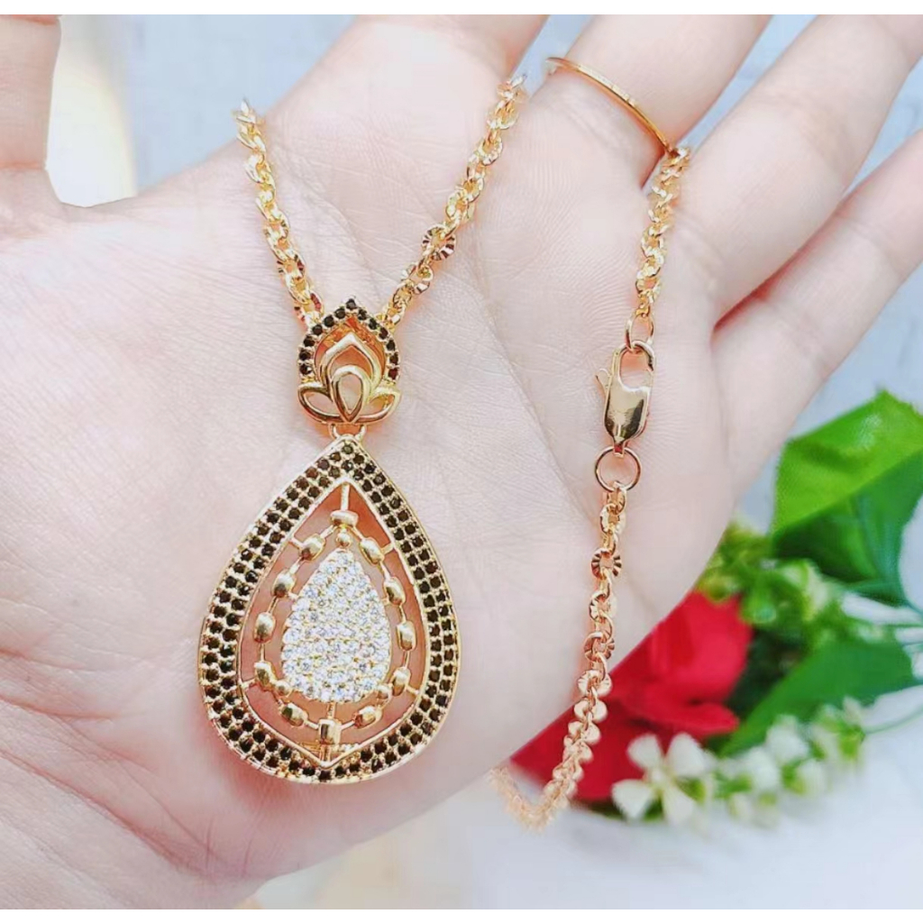 Kalung Xuping Mata Full Lapis Emas Perhiasan Fashion R5/R6/R7/R8