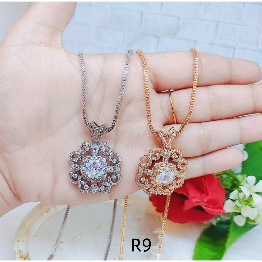 Kalung Xuping Mata Full Lapis Emas Perhiasan Fashion R9/R10