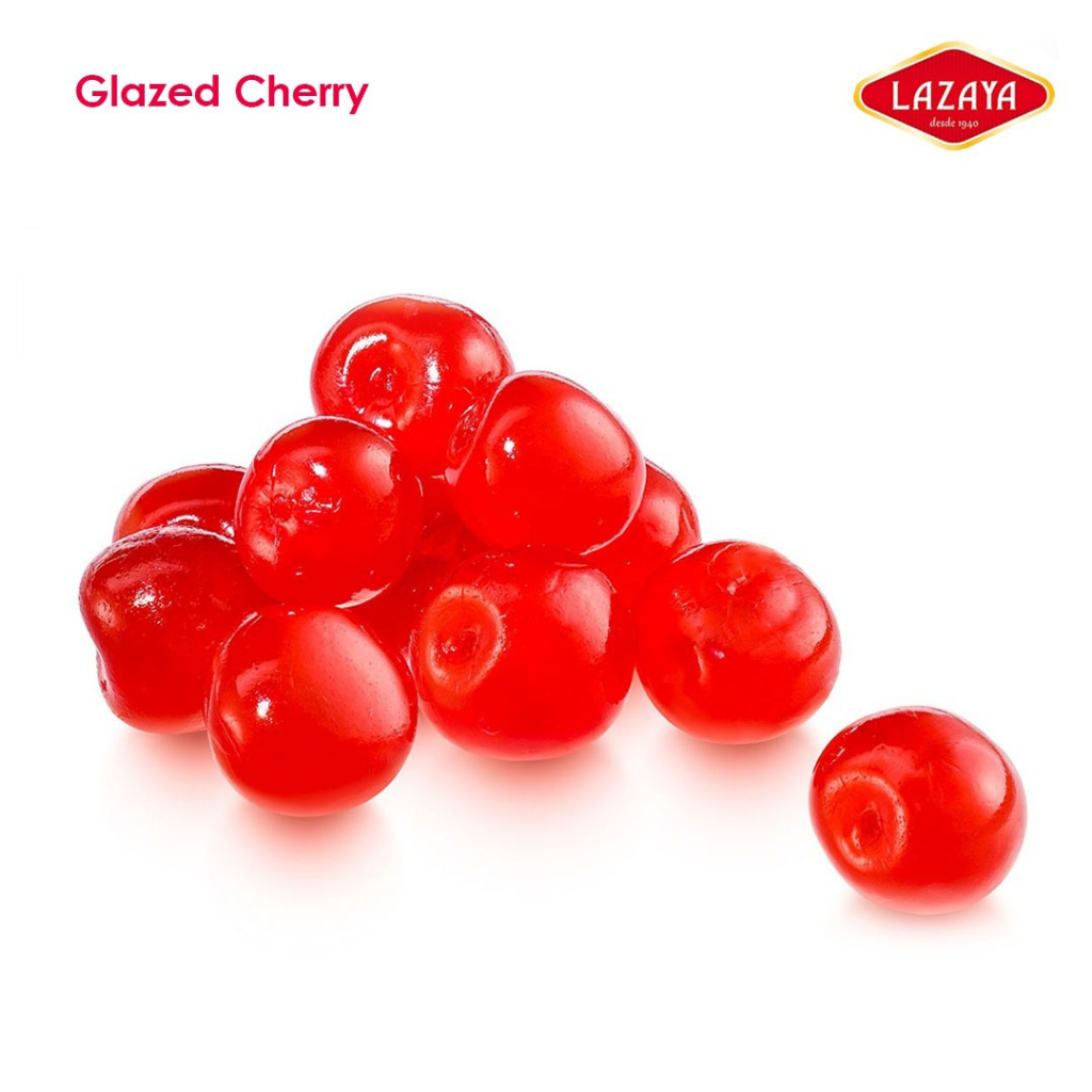 

Red Glazed Cherries 10 kg (Cherry Tanpa Tangkai) (Merek Lazaya) - Merah