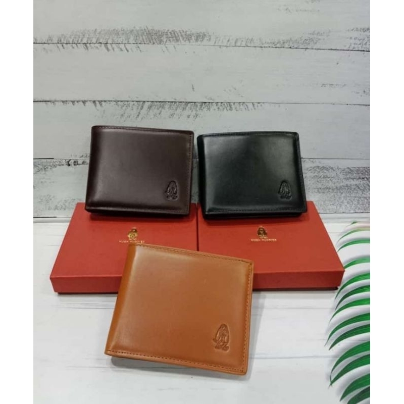 Dompet Kulit asli Pria import kickers ukuran normal ada logo Kickers