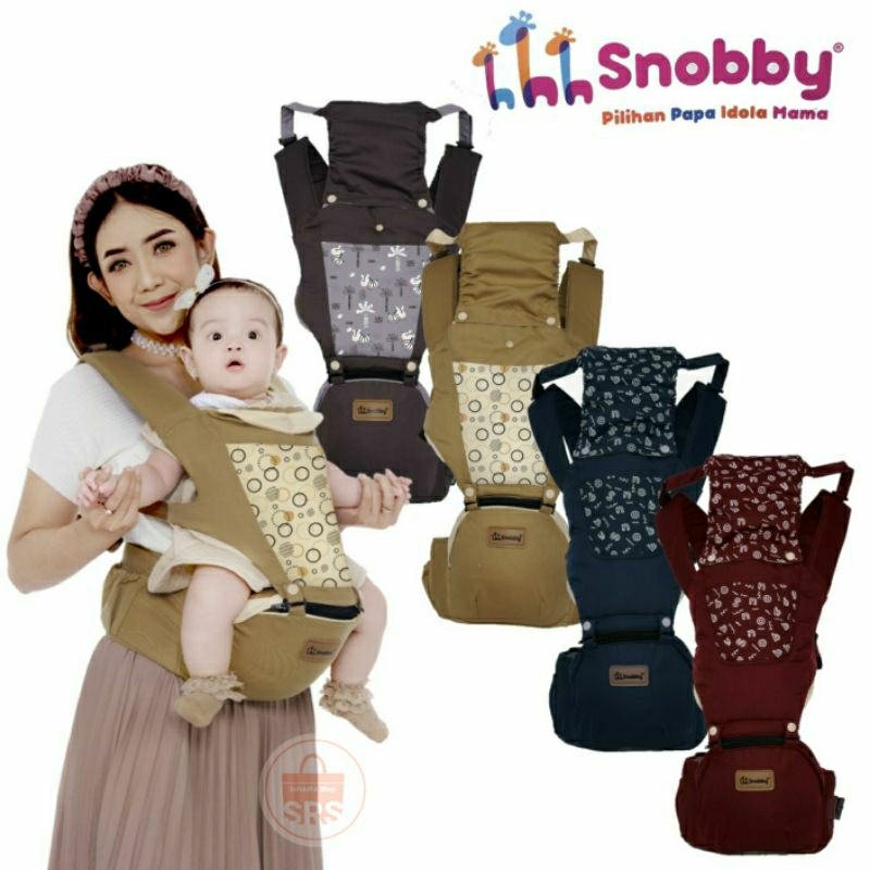 Snobby Gendongan Bayi Hipseat 6 Posisi Series | BABY HIP SEAT SNOBBY | GENDONGAN MULTIFUNGSI