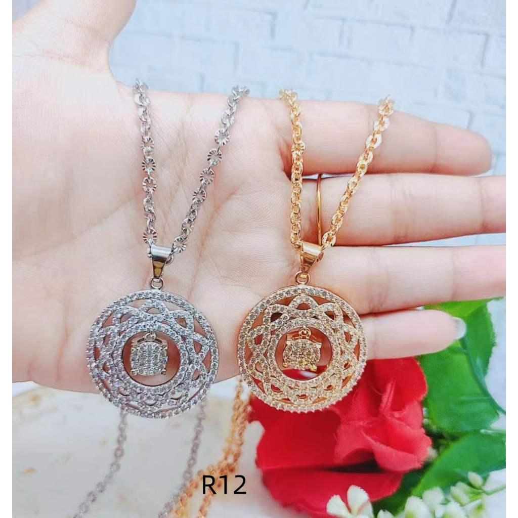 Kalung Xuping Mata Full Lapis Emas Perhiasan Fashion R11/R12