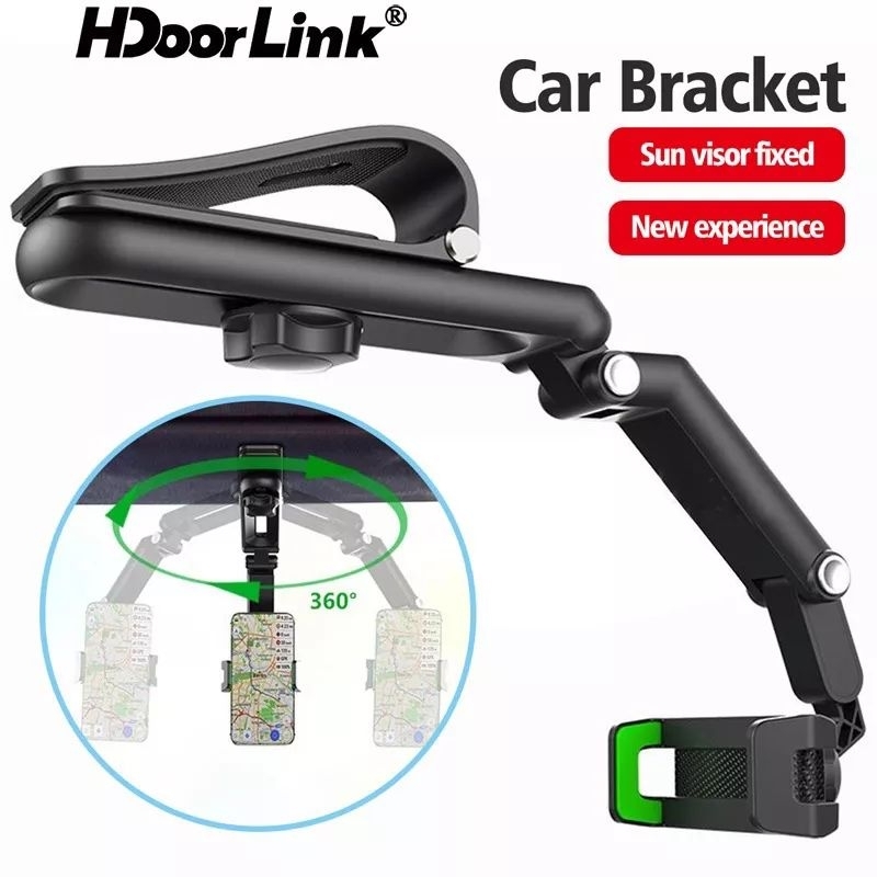 Holder Mobil Jepit 4 in 1 Car Holder Hp Untuk Sun Visor