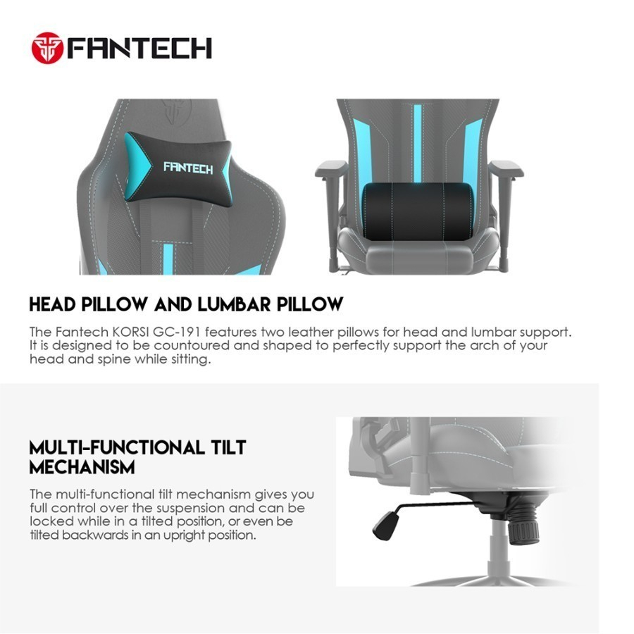 Gaming Chair Fantech Korsi GC191 GC-191 - Kursi Gaming