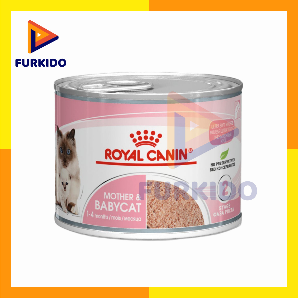 Royal Canin Wet Food Mother &amp; Baby Cat Can 195 Gr