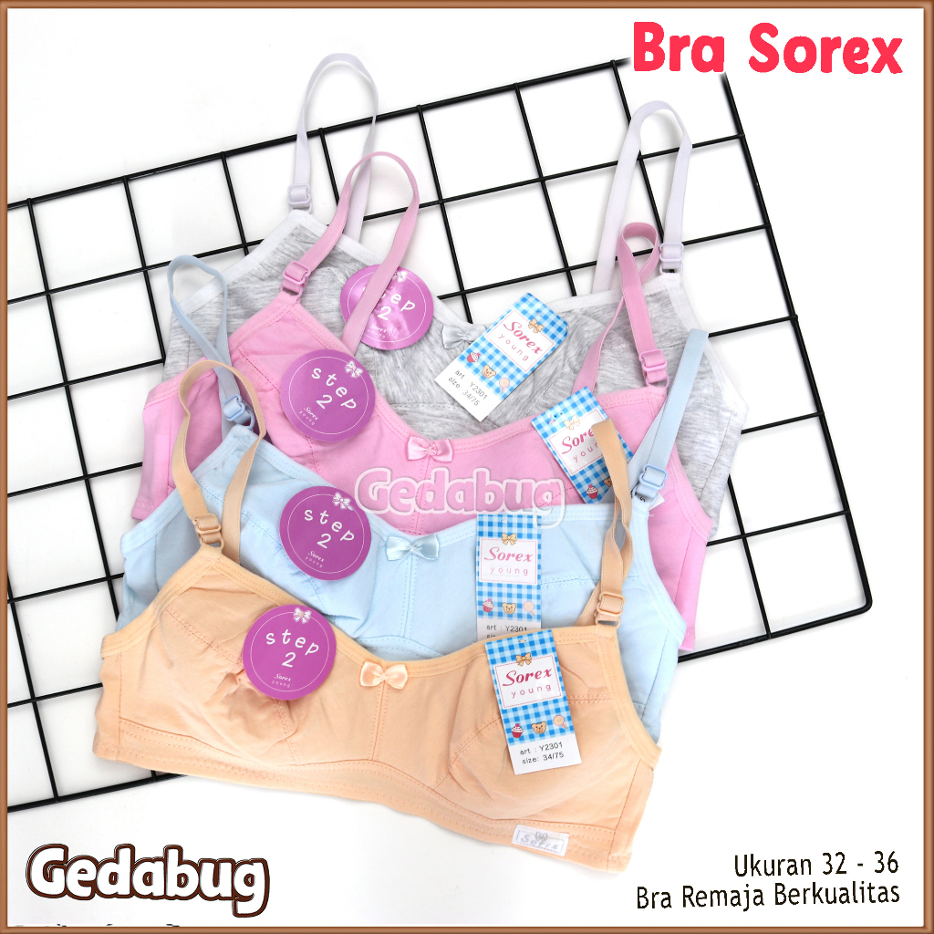 Bra Sorex Young Y2301 | Bra Remaja Sorex Y 2301 Tanpa Busa Kancing 2 | Gedabug