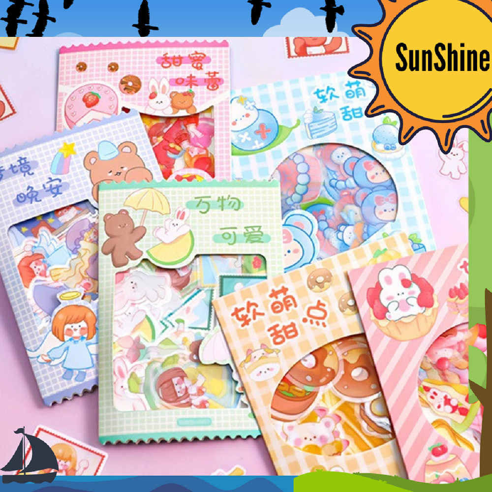 

✨ Sunshine Fancy ✨ Sticker Diary Cute Girl 45 PCS SS0007