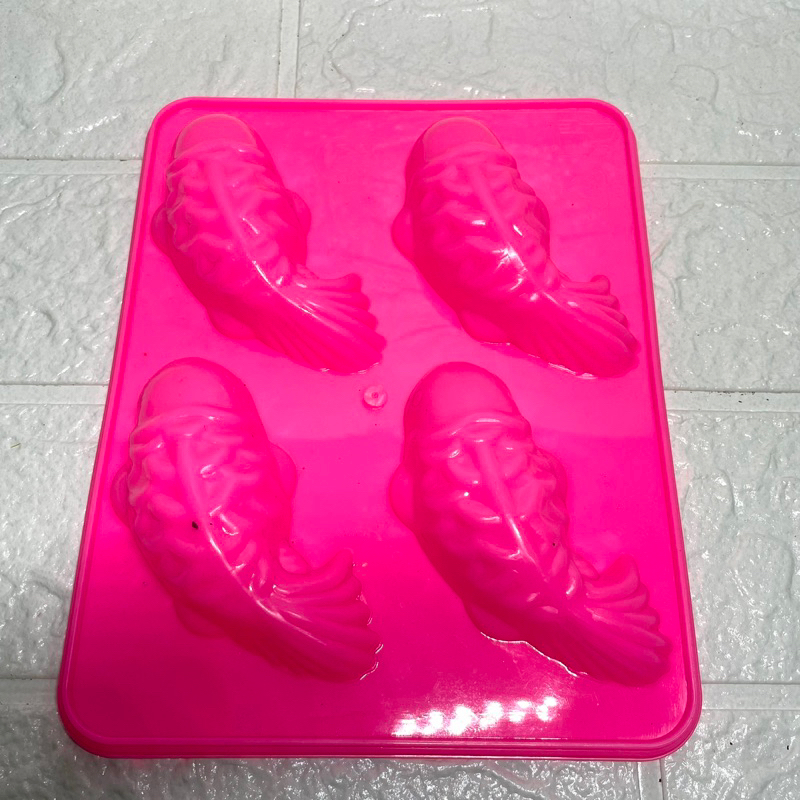Cetakkan Coklat Pudding Jelly Agar Ikan Koi - Motif 4 ikan Koi