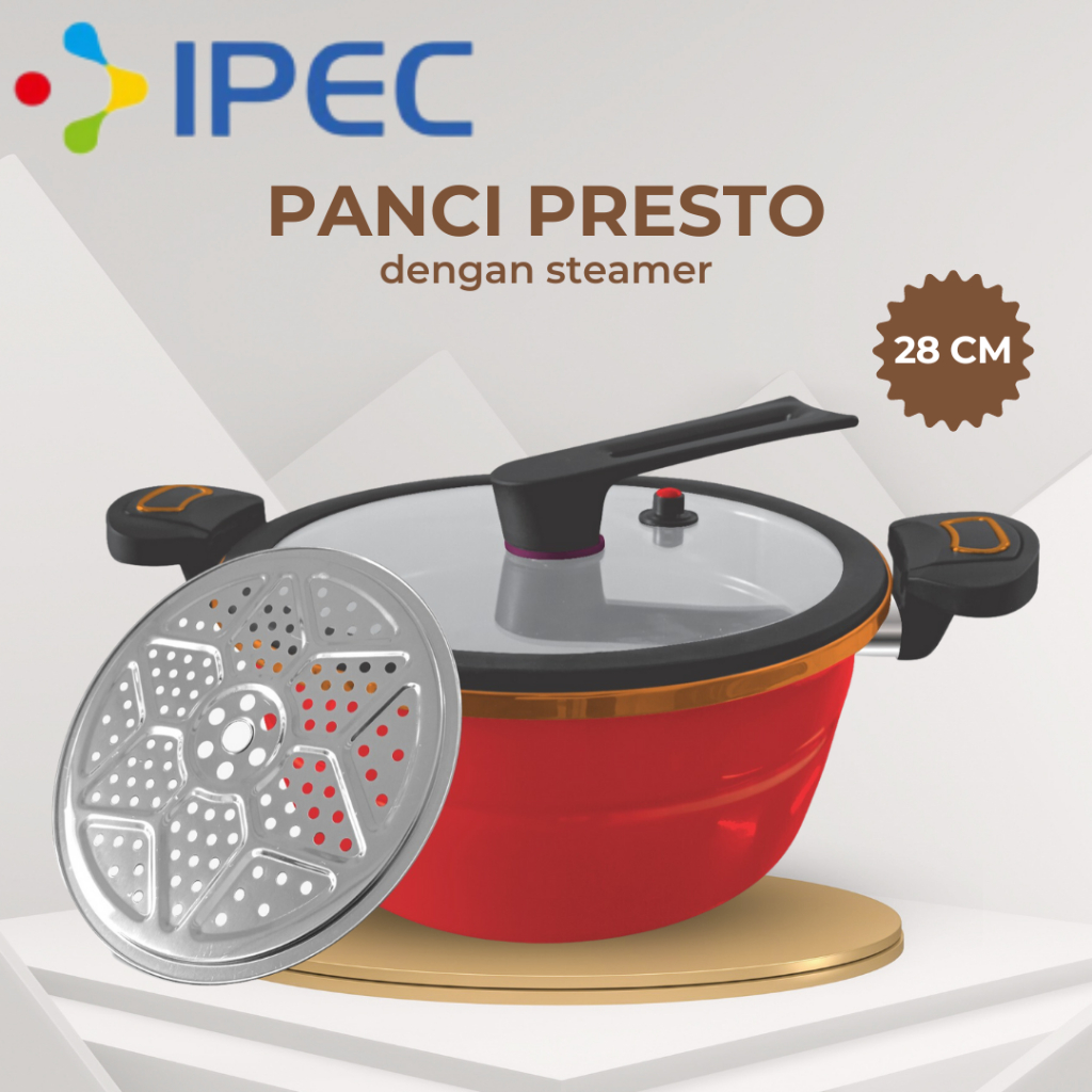 PANCI PRESTO TOTIPOTENT POT + STEAMER 28CM 2801