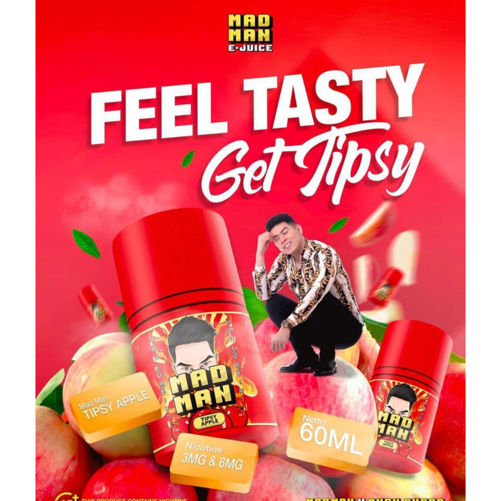 LIQUID Madman Tipsy Apple By Planet Vape Indonesia x Andy Sugar