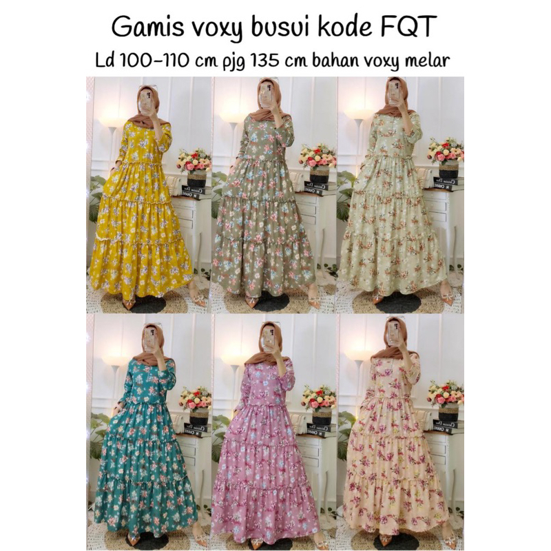 Gamis &amp; Setelan voxy premium HgE