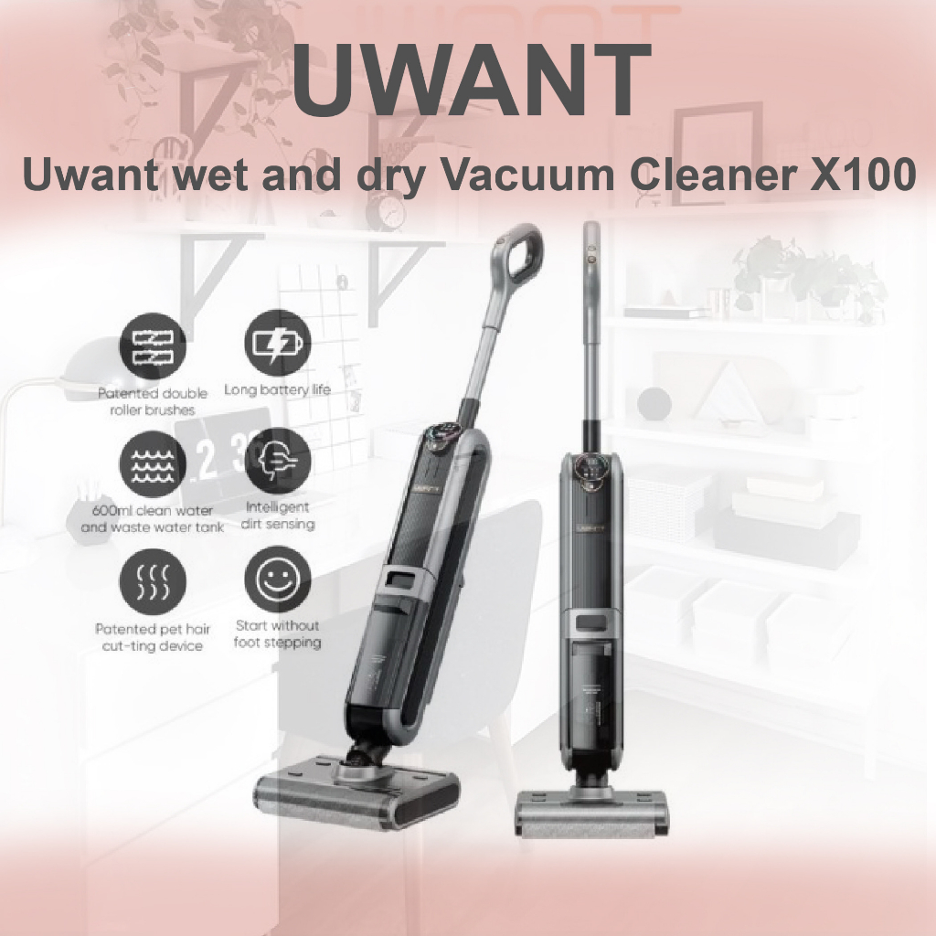 Uwant X100 Cordless Wet Dry Vacuum Cleaner Penyedot debu