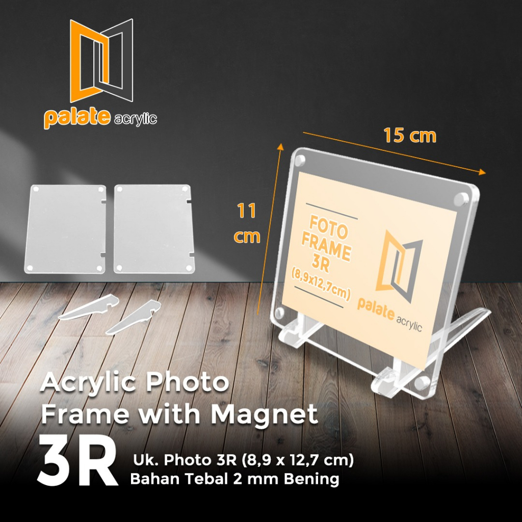 

Frame photo card Korea Magnet / Display Akrilik Frame 3R