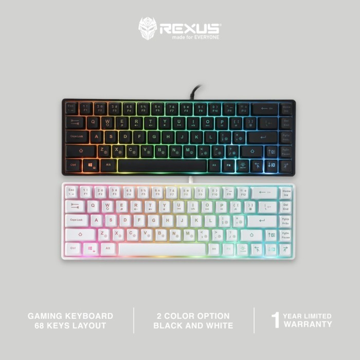 Keyboard Gaming Rexus Mini Battlefire K68M