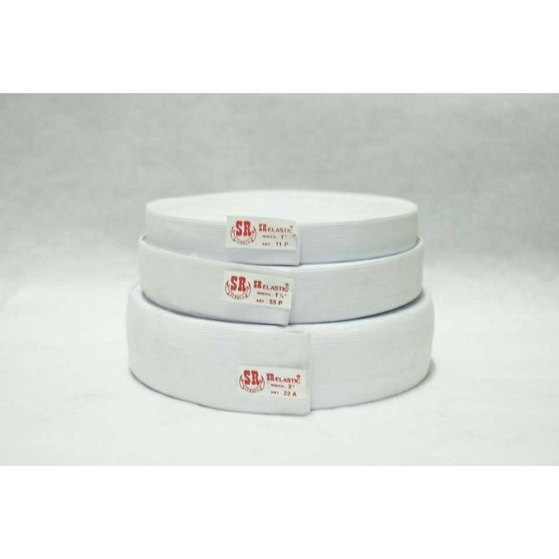 karet elastis meteran karet ukuran 2cm 2,5cm 3 cm karet celana karet elastis putih hitam