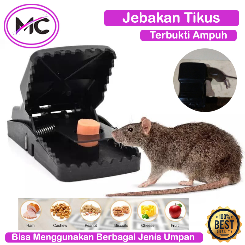 Perangkap Tikus Jepit Otomatis Jebakan Curut Jepitan Bahan PVC Super Kuat Mouse Trap