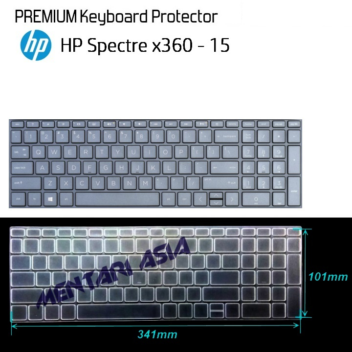 Keyboard Protector HP Spectre x360 15 - Premium CLEAR