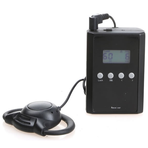 RECEIVER TOUR GUIDE SYSTEM + EARPIECE