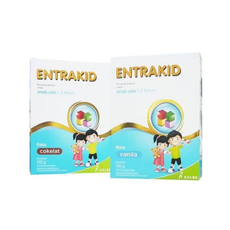 

entrakid susu anak kalbe coklat vanila 185g 185gr 185gram 185 g gr gram / box