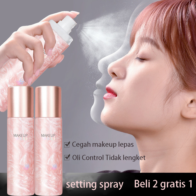 Makeup Setting Spray Oil Control Setting Spray 120ml Soothing Calming Non-sticky Fine Mist Oil Control Make Up Tahan Lama 12 Jam