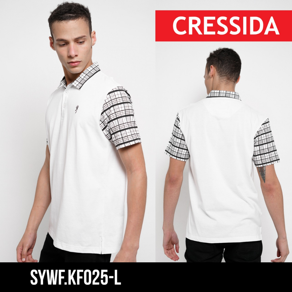 gos CRESSIDA SYWF.KF KAOS POLO SHIRT COWOK BERKERAH 100% Original Kaos kerah Cressida