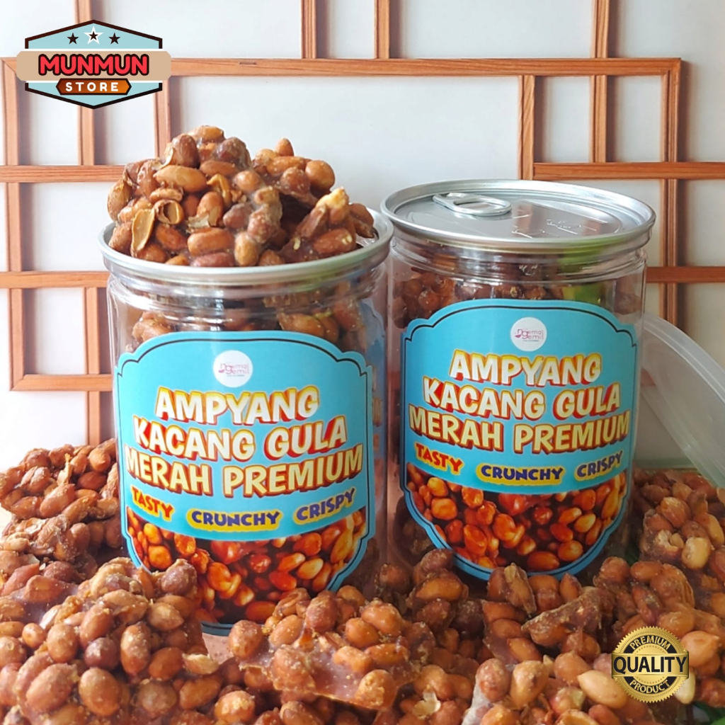 

Pet Can Ampyang Kacang Gula Merah Ting Ting Kacang Gula Jawa Kualitas Premium