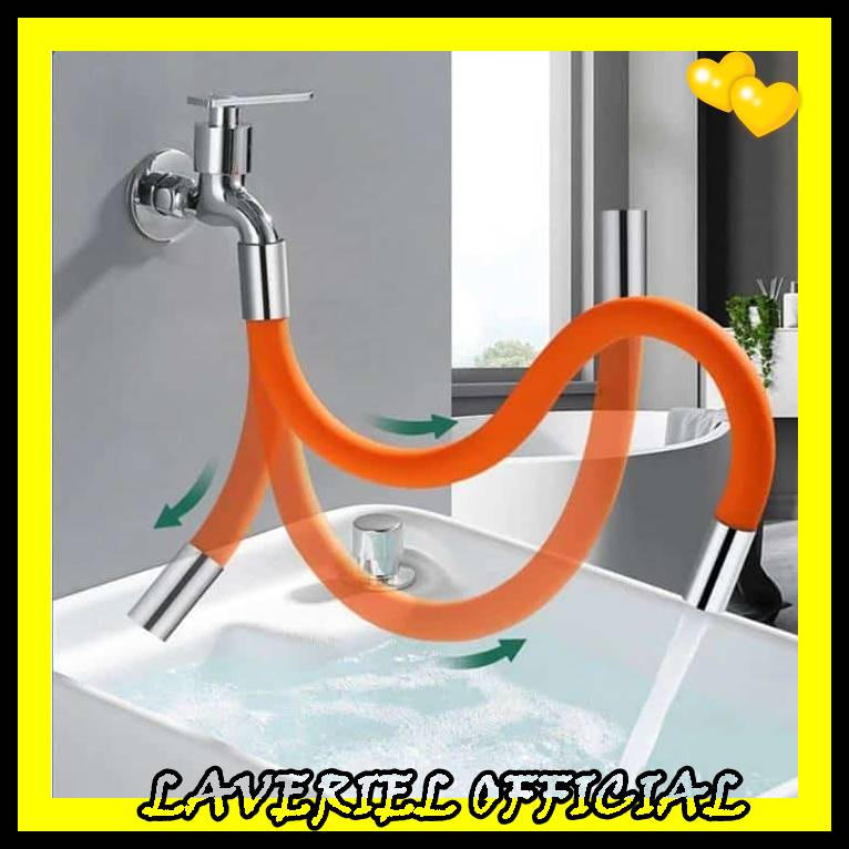 EXTENDER HOSE FLEXIBEL WASTAFEL KRAN ANGSA 30CM