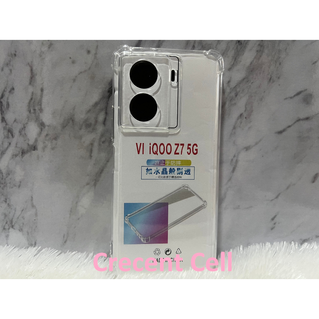 Soft Case Silikon Iqoo Z7 5G iqoo Z7x Bening Transparant Airbag Anti Crack Tebal