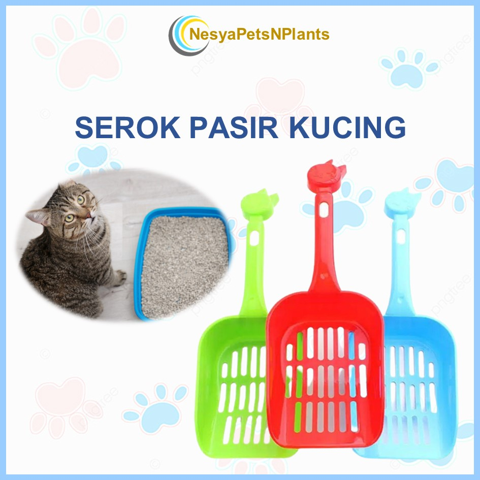 Serok Pasir Kucing Anjing Sekop Pasir Kucing Anjing Hamster Serokan Pup Hewan Peliharaan