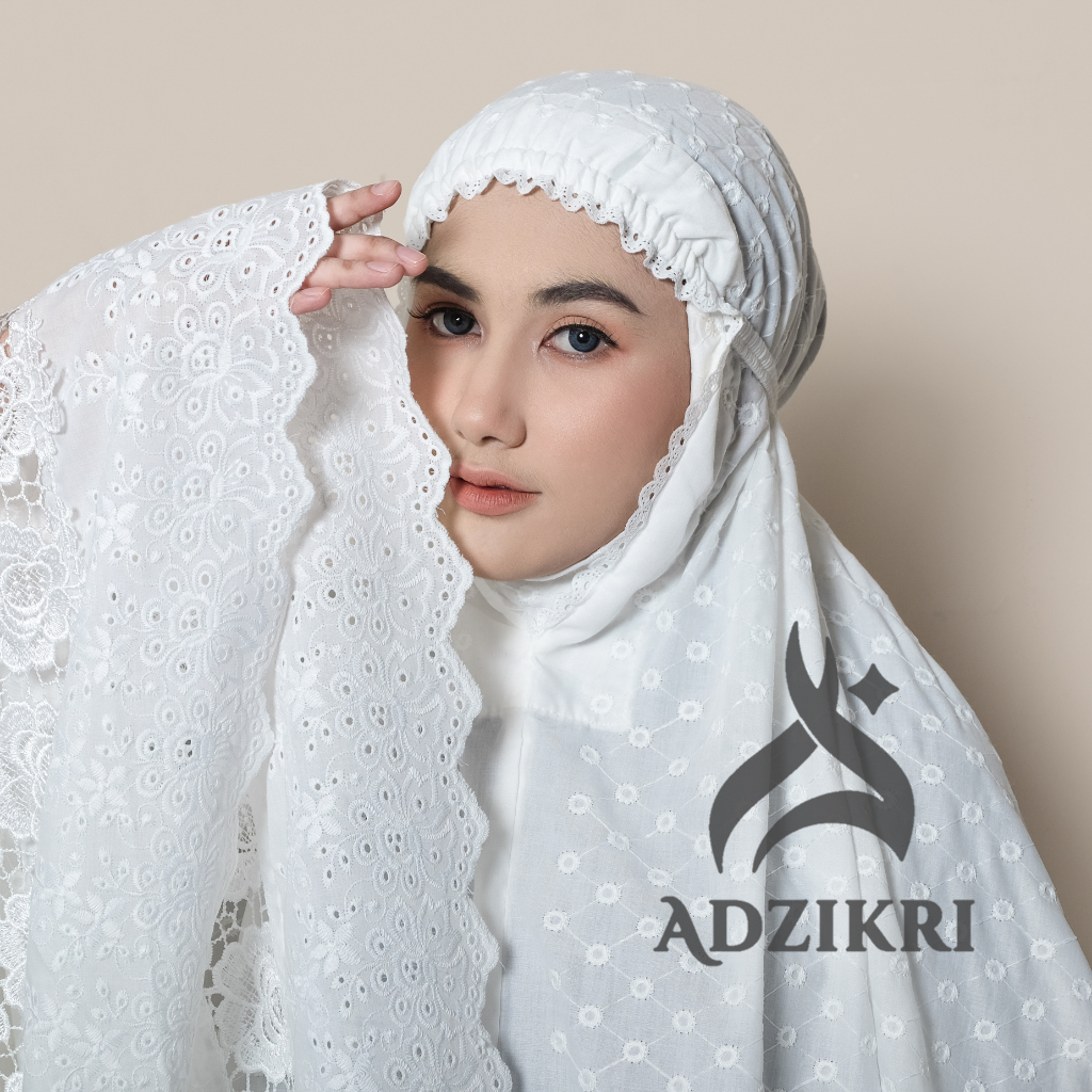 ADZIKRI - Mukena Dewasa Hawa Katun Paris Bentol