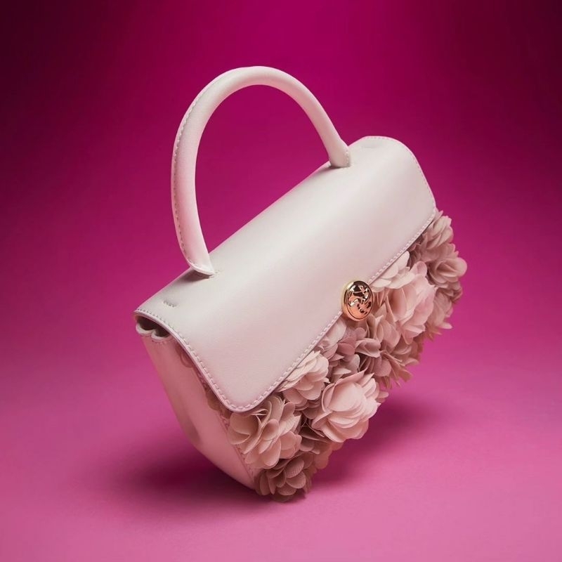 11.11 SALE | CK Floral Mesh Top Handle Bag