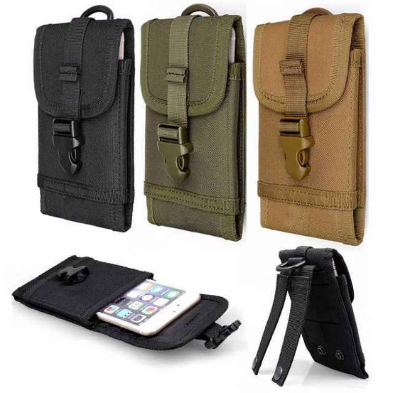 Pouch handphone pinggang / Tas Hp / sarung Hp Tactical army