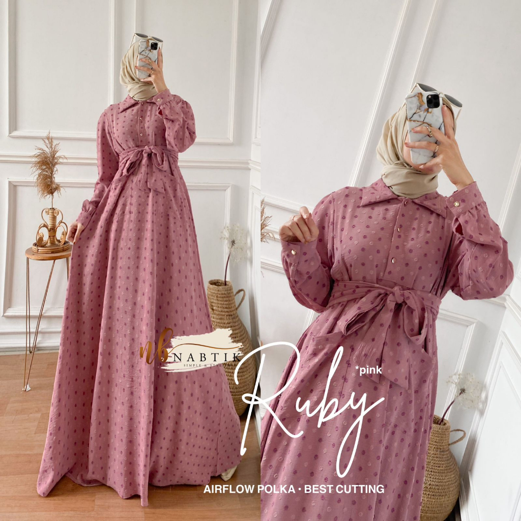 Ruby / Louis #2 Ori by Nabtik Gamis Crincle Airflow Premium
