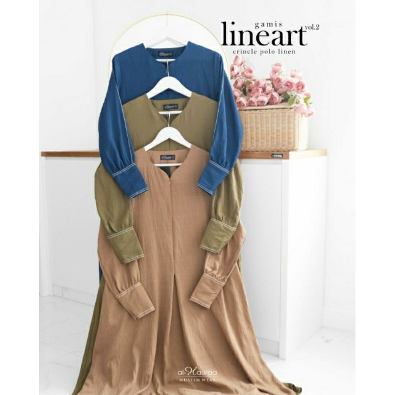GAMIS LINEART VOL 2 POLO LINEN / GAMIS DAILY ORI BY ALHAURAA