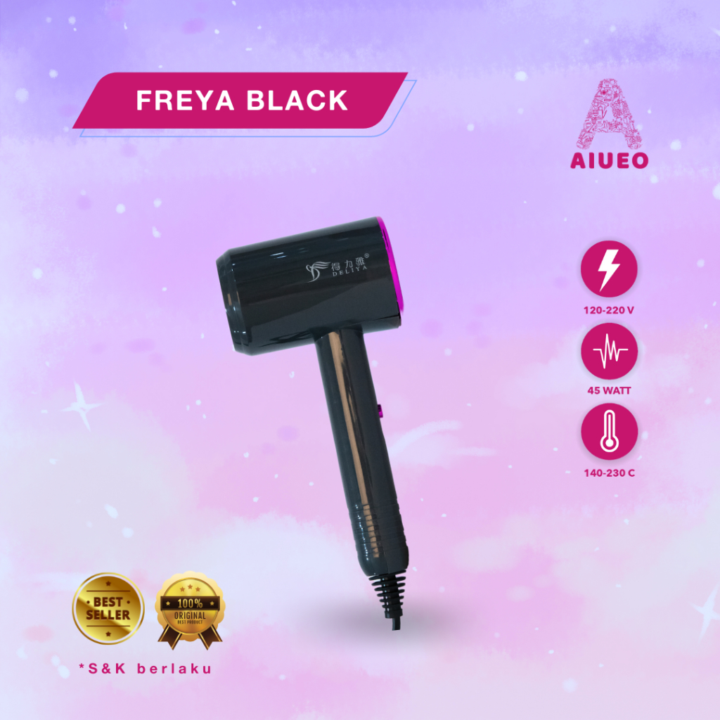 Hair Dryer Low Watt - Hairdryer Mini - Pengering Rambut Profesional Salon Freya