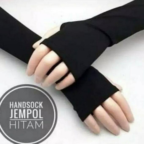 [COD] Manset Tangan Panjang Pria Muslim Wanita Hijab Jempol Spandex Anti UV