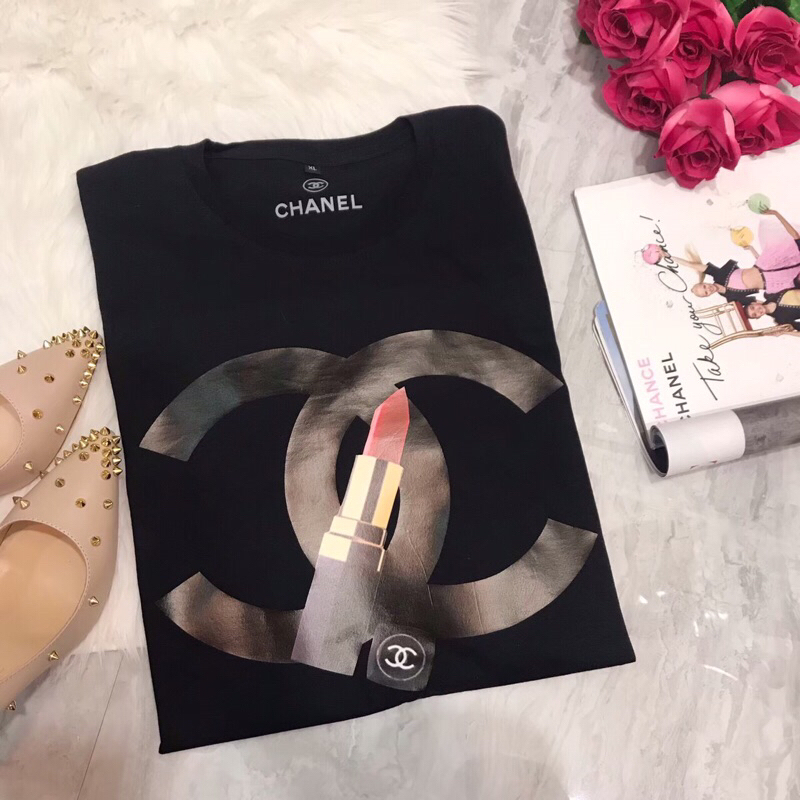 LIPSTICK TSHIRT // BANDED TEE IMPORT KOREA // LIPSTICK IMPORT