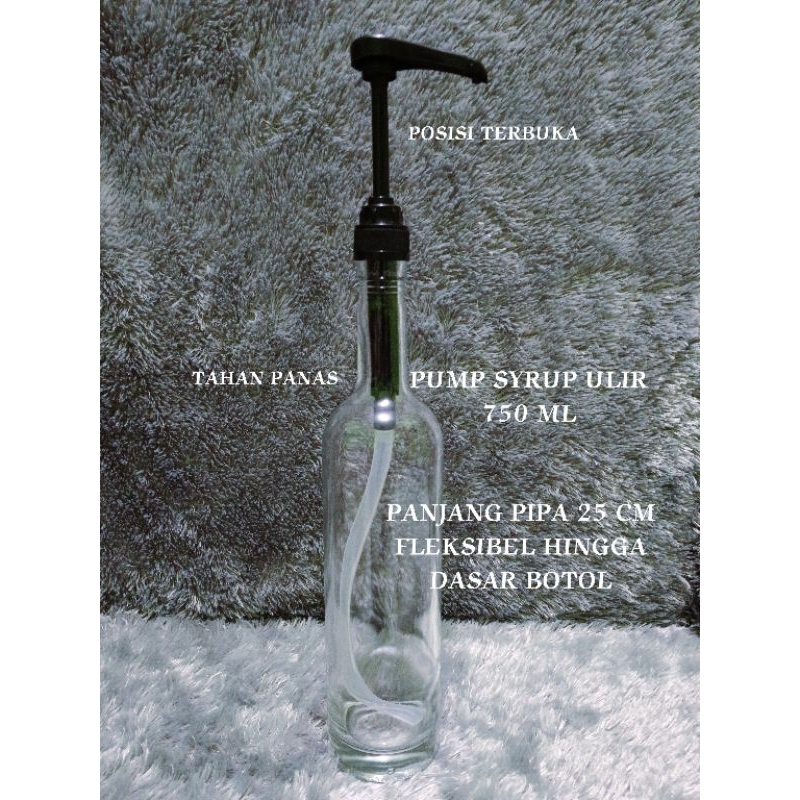 pump syrup botol kaca pump sirup ulir universal