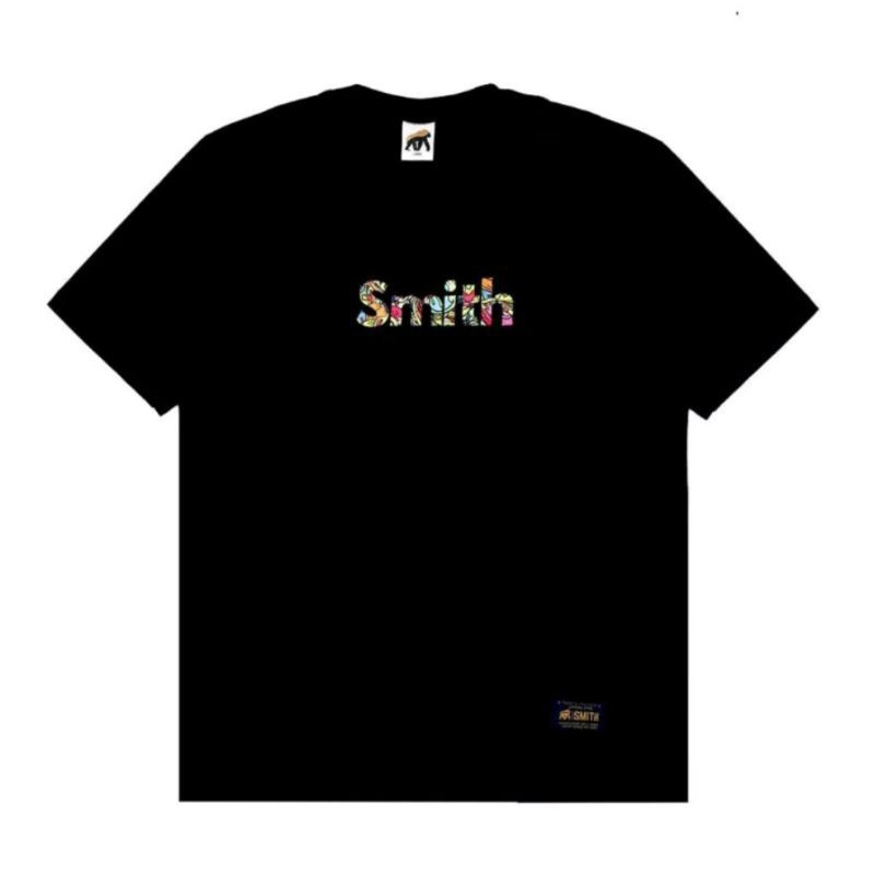 House of smith T-shirt Rainbow Hitam katun unisex