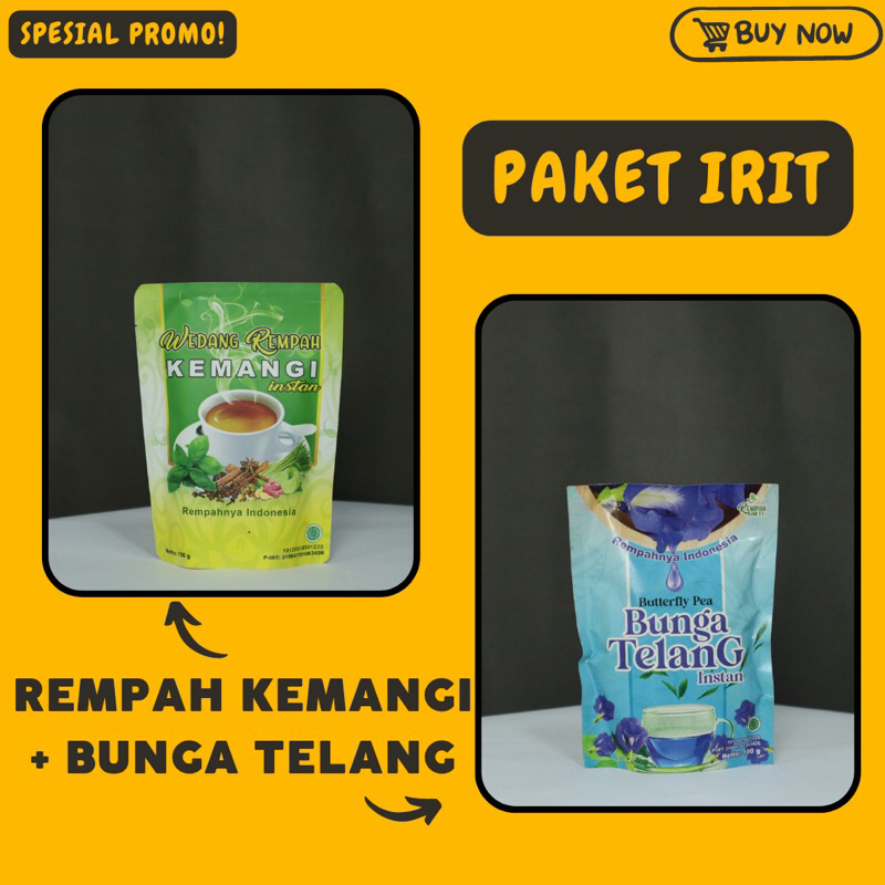 

Paket Irit Minuman Kesehatan Wedang Kemangi + Teh Bunga Telang