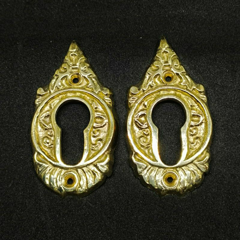 Lubang kunci kuningan Gold 2pcs./ lubang kunci pintu rumah