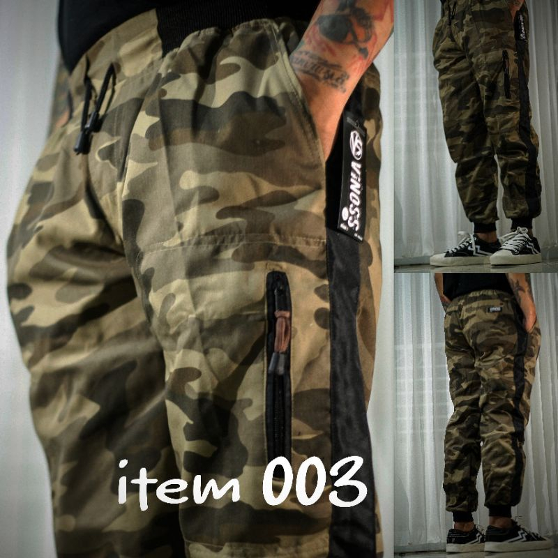 Jogger Cargo Pants Romeo Black