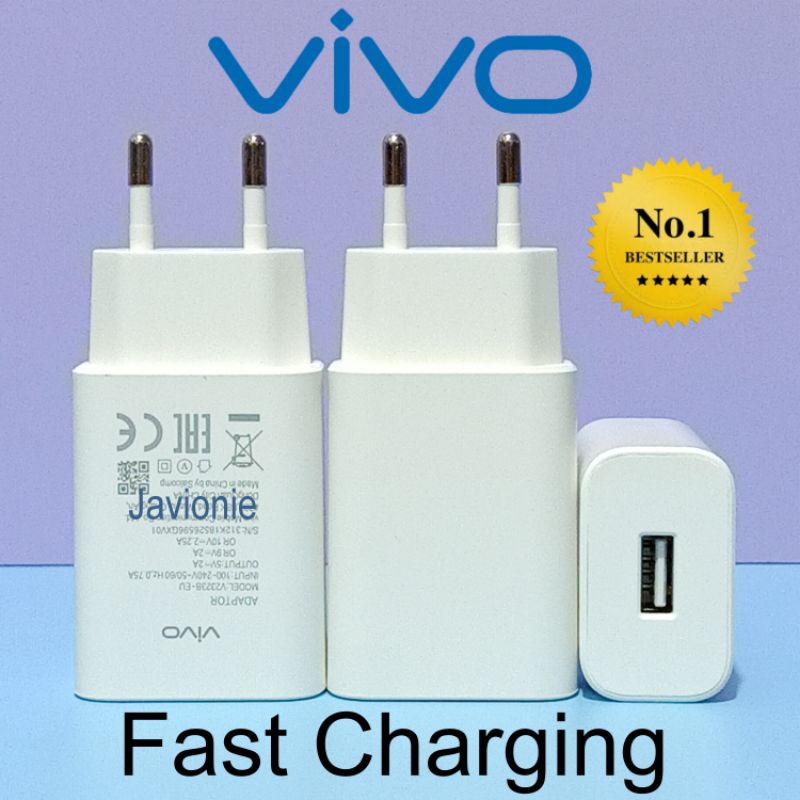 Charger Casan VIVO Micro USB Y01 Y02 Y02t Y11 Y12 Y12s Y15 Y15s Y17 Y19 Y20 Y20i Y20S G V9 V11 V11i V15 PRO 18W ORI Fast Charging