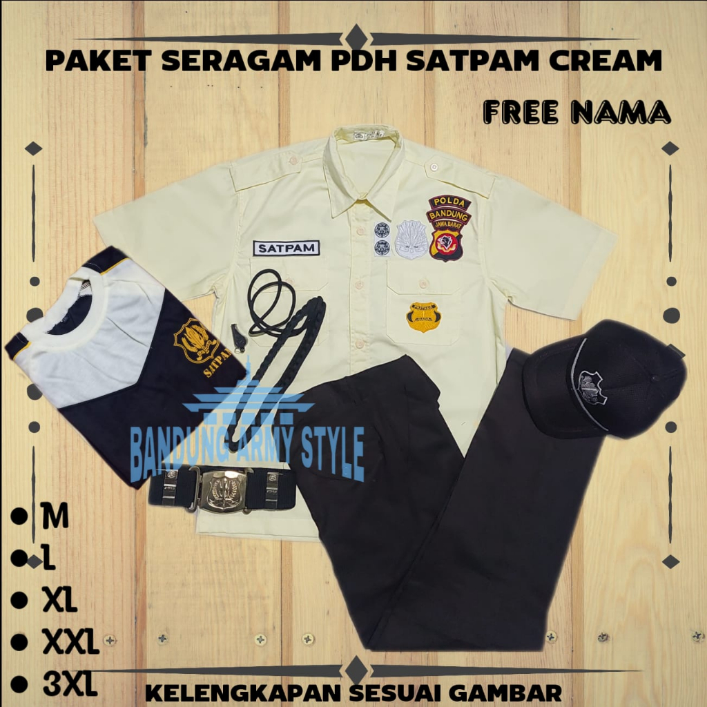 SERAGAM PSECURITY SATPAM BARU TERBARU MURAH BANDUNG PDL PSH SAFARI KEAMANAN KANTOR KERJA PROMO baju