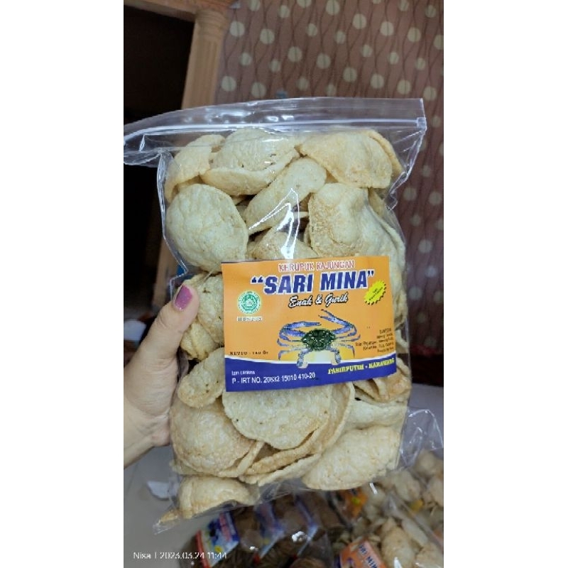 

Kerupuk rajungan mateng dengan Varian rasa